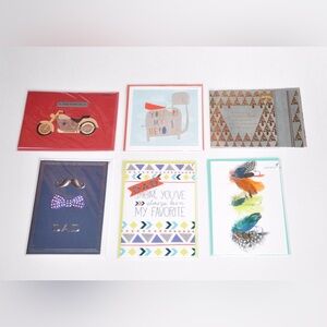(6) Papyrus Lot Dad Greeting Cards Father's Day Christmas Sealed New
